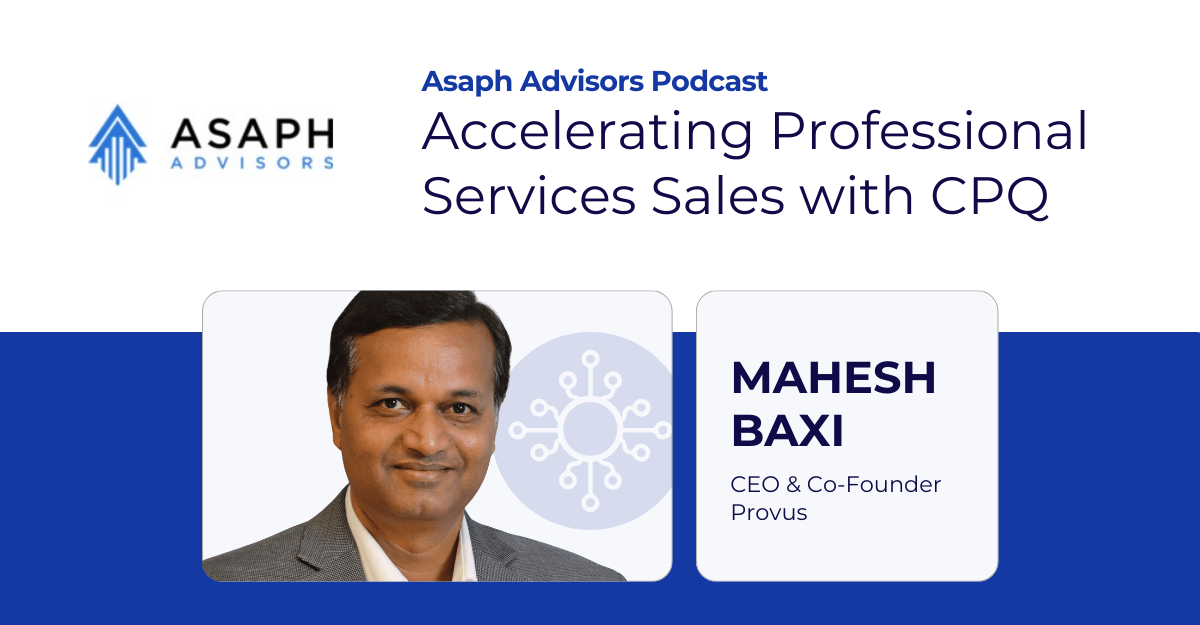 mahesh on asaph advisors podcast