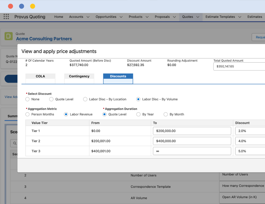 Services CPQ Platform