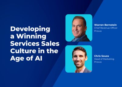 Developing a Winning Services Sales Culture in the Age of AI